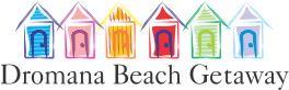 Dromana beach getaway beach logo